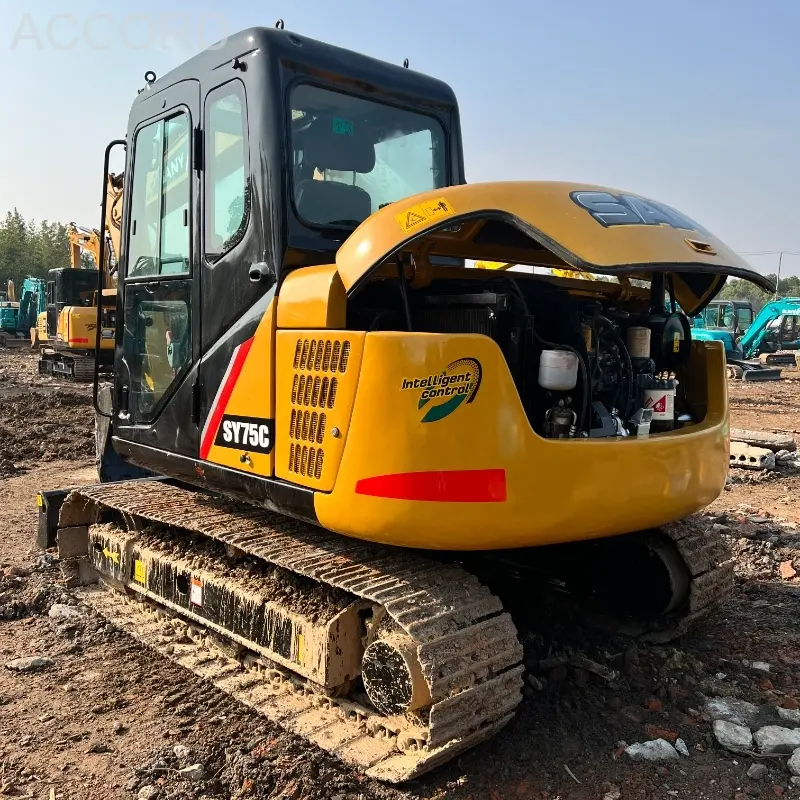 Miniexcavadora Sany 75-8 usada a bajo precio en venta